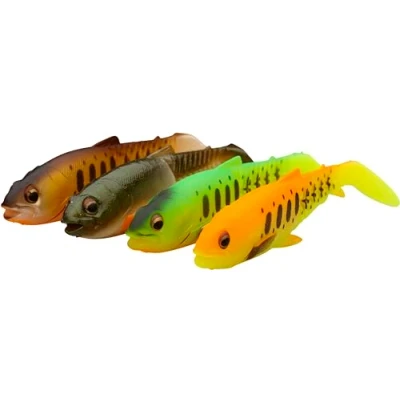 Abbildung von Savage Gear Craft Cannibal Paddletail 8.5cm 7gr Dunkles Wasser Mix 4 Stk. Softbait