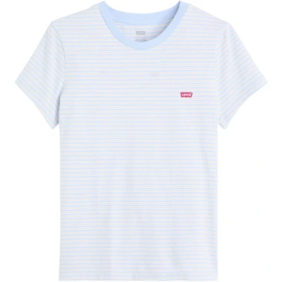 Abbildung von Levi&#039;s THE Perfect TEE Tshirt basic, Damen, Größe: XS, Collegiate stripe kentucky blue