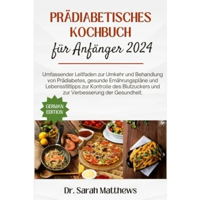Abbildung von Prädiabetisches Kochbuch für Anfänger 2024: Umfassender Leitfaden zur Umkehr und Behandlung von Prädiabetes, gesunde Ernährungspläne ... Verbesserung der Gesundheit.