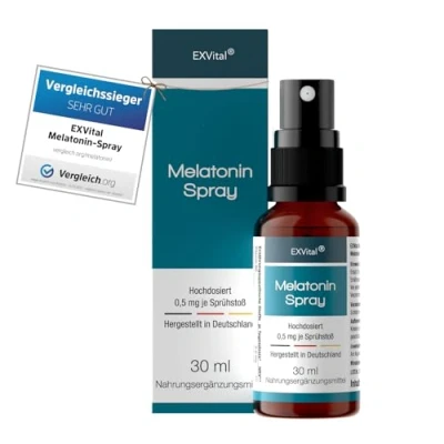 Abbildung von Melatonin Spray, mit Lavendel Extrakt &amp; Vitamin B6, Schlafhormon. 30 ml