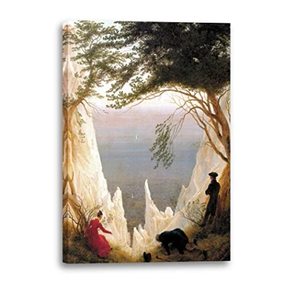 Abbildung von Printed Paintings Leinwand (40x60cm): Caspar David Friedrich Kreidefelsen auf Rügen