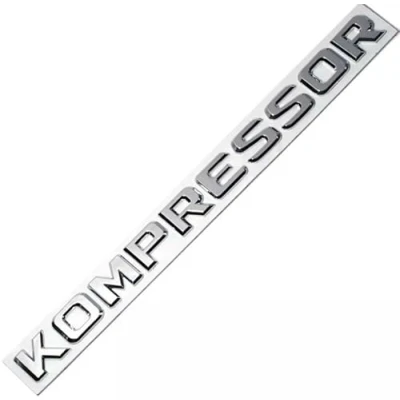 Abbildung von Kompressor Chrome Badge Auto Emblem passend für Mercedes CLK SLK SL CLS ML GL A B S Class