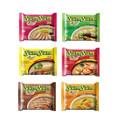 Abbildung von Pamai Pai 30 x 60g YumYum Instant Nudelsuppen 6 Leckere Sorten Yum Chicken Beef Duck