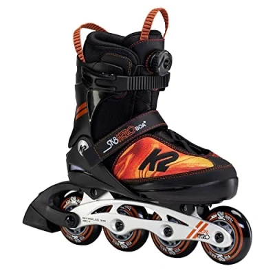 Abbildung von K2 Skates Jungen Inline SK8 HERO BOA ALU, black orange, 30F0118.1.1.M