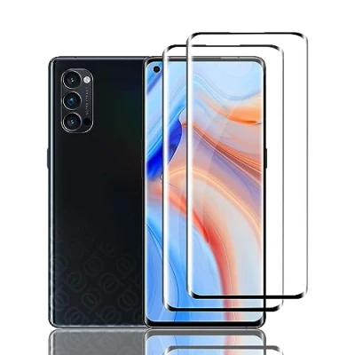 Abbildung von Ydiciv 2 Stück Schutzfolie für OPPO Reno4 Pro 5G Panzer Schutz Glas, [9H Härte Glas], [HD Klar Schutzglas], [No Bubble],