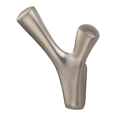 Abbildung von SO TECH® Kleiderhaken Garderobenhaken BICORNO 8,2 x 7,1 cm, (1 St), Edelstahloptik inklusive Befestigungsschrauben und Dübel
