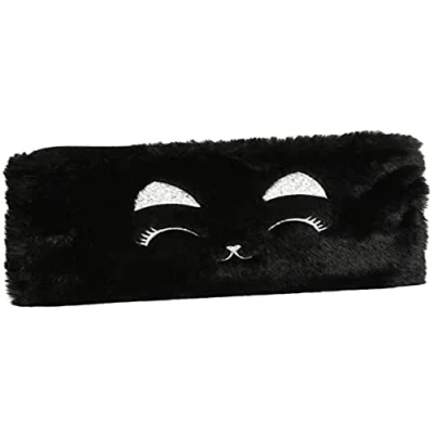 Abbildung von Exacompta 99048821E Federmäppchen/Tasche Synthetik und weich im Griff Stickdetails 22 cm x 21 Fellmotiv Farbe schwarz