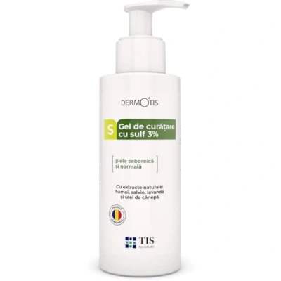 Abbildung von TIS Schwefel 3% Facial Body Cleanser 300ml Anti Akne und fettige Haut Gel Mitesser Pickel neigende Haut, reinigende Wirkung, entfernt Talg Unreinheiten Reduziert Hautunreinheiten