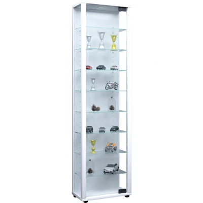 Abbildung von VCM Standvitrine Holz Glas Stand Vitrine Sammelvitrine Edana Maxi