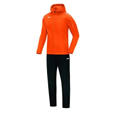 Abbildung von JAKO Herren Präsentationsanzug Classico mit Kapuze, neonorange, L, M9650