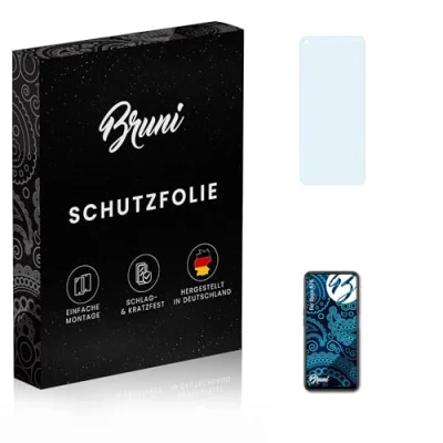 Abbildung von Bruni Schutzfolie kompatibel mit Oppo A76 Folie, glasklare Displayschutzfolie (2X)