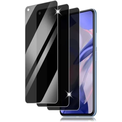 Abbildung von Vsjnk Anti Spähen Sichtschutz fur Xiaomi 11 Lite 4G/5G mit 3 Stück Privatsphäre Tempered Glass Folie 9H Panzer Schutz Glas HD Displayschutzfolie,kompatible