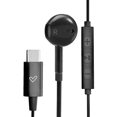 Abbildung von Energy Sistem Earphones Smart 2 Typ C (Ohrhörer C, Digital Sound, Music &amp; Volume Control, Carrying Case) schwarz