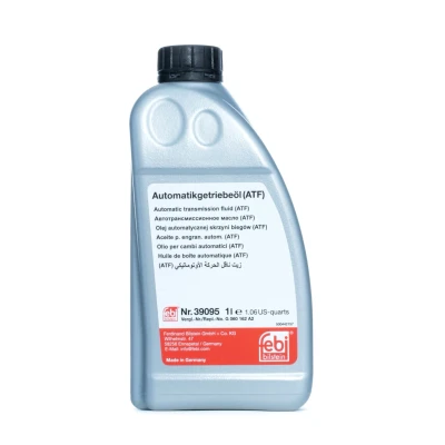 Abbildung von FEBI BILSTEIN 39095 Automatikgetriebeöl ATF III 1 grün AUDI: A6 C7 Avant, A4 B8 A5 Coupe, BMW: X3, 5 Touring, 3 GT