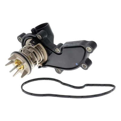 Abbildung von VEMO V15 99 2081 Kühlwasserthermostat 85 Original Qualität mit Dichtung Thermostat Kunststoff Kunststoffgehäuse Wasserpumpe AUDI: A4 B8 Avant