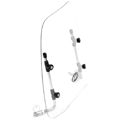 Abbildung von UZMAN Universal Windschild Windschutz Windabweiser Windschutzscheibe Windschutzglas Moped/Mofa/Scooter/Quad/Roller Anbauteile Zubehör (HOCH)