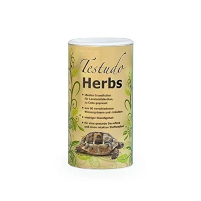 Abbildung von Agrobs Testudo Herbs 500 g Getreidefreies Grundfutter für Landschildkröten Zur Aufrechterhaltung einer gesunden Darmflora Sehr Rohfaserreich