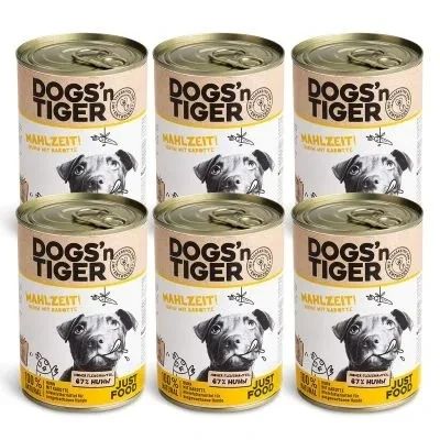 Abbildung von Adult Premium Hundefutter, Nassfutter, Getreidefrei, Mahlzeit, Huhn &amp; Karotte, 6x 400g 6x400g