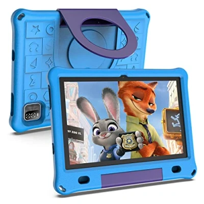 Abbildung von Lipa WQ01 Kinder Tablet Blau 10,1 Zoll Kids 64 GB Speicher 3 Arbeitsspeicher Großer Bildschirm Mit vorinstallierter Spiele Software Play Store Einstellbarer Kinderschutz