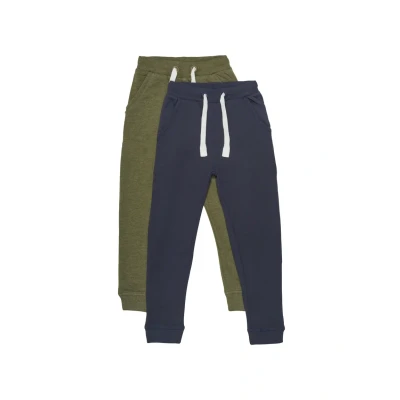 Abbildung von MINYMO Boy&#039;s Basic 36 Sweat Pant (2 Pack) Sweatpants, Dark Olive, 80 (2er