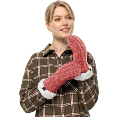 Abbildung von Jack Wolfskin Highloft W Fäustling, Damen, Größe: Small, Red coral