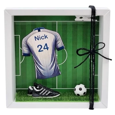 Abbildung von ZauberDeko Geldgeschenk Verpackung Personalisiert Geldverpackung Gutschein Fußball Mann Sport Weihnachten Geschenk