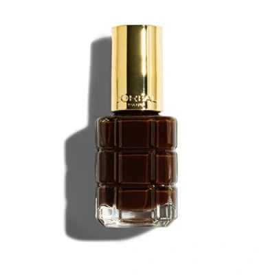 Abbildung von L &#039;Oréal Paris Color Riche Ölfarben Nagellack für Nägel, angereichert mit wertvollen Ölen B25 Cuir Chocolat