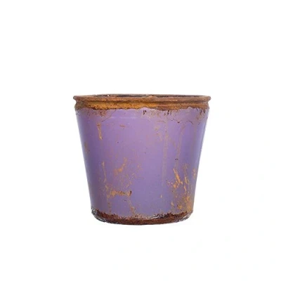 Abbildung von Sandra Rich Vintage Glas Teelichthalter Flower Pot Lavendel 12/13 cm