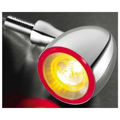 Abbildung von LED Blinker / Rücklicht Einheit Bullet 1000 DF chrom