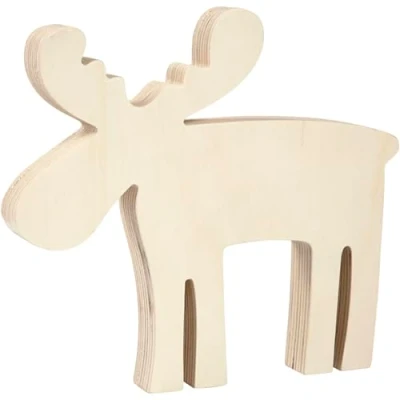 Abbildung von 57607 Elch, Holz, 15 x 14 cm, 1 Stück