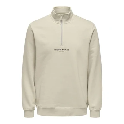 Abbildung von Only &amp; Sons Onscurated Sweatshirt, Herren, Größe: XS, Silver lining