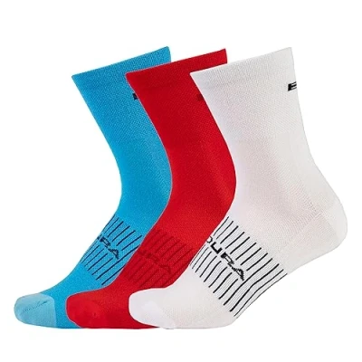 Abbildung von Endura CoolMax Race 3 P Fahrradsocken für Herren, Weiß, L