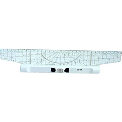 Abbildung von M+R 715300000 Roll Lineal 30 cm Acrylgals Winkelmesser Lupe