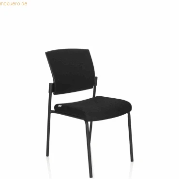 Abbildung von hjh OFFICE 4 Fußstuhl Vierfußstuhl K9 V PRO Stoff, Besucherstuhl Stuhl