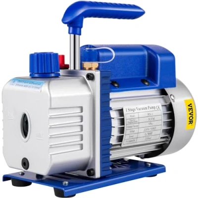 Abbildung von VEVOR 3CFM Vakuumpumpe,1/4 HP Vakuumpumpe Unterdruckpumpe, 220 V Unterdruckpumpe Vakuumgeräte Pumpe, 50HZ Pumpe