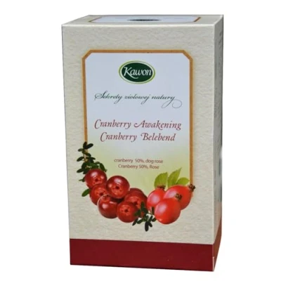 Abbildung von Moosbeeren Tee, 20 Beutel à 3g, 60g, mit natürlichem Vitamin C aus Hagebutte, Wildsammlung wie Cranberry