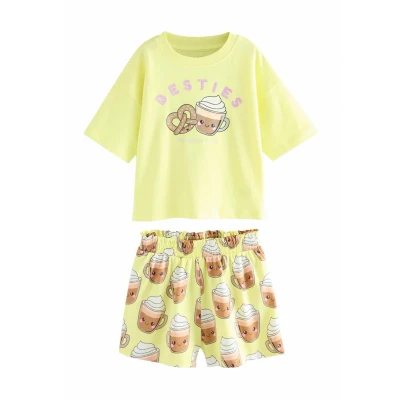 Abbildung von Next 3 PACK Nachtwäsche Set für Kinder, Größe: 98, Pink blue