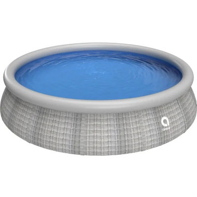 Abbildung von Prompt Set Pool Ersatzpool rund 396x84 cm graue Rattanoptik ohne Filterpumpe