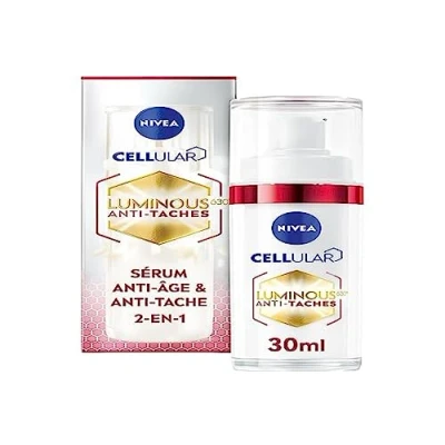 Abbildung von NIVEA Luminous 630 Anti Aging &amp; Flecken Serum (1 x 30 ml), Gesichtsserum mit Glättungskraft, Gesichtspflege für Frauen