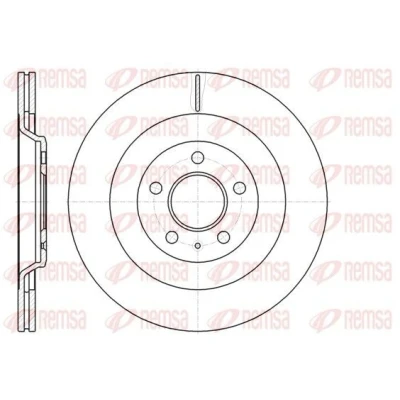 Abbildung von REMSA 61267.10 Bremsscheibe Hinterachse 329,9, 329,9 22 5 Belüftet AUDI: A4 B8 Avant, Q5, A5 Coupe