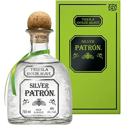 Abbildung von PATRÓN Silver Premium Tequila aus 100 % besten blauen Weber Agaven, in Mexiko kleinen Chargen handdestilliert, perfekt für Margaritas &amp; Cocktails, 40% Vol., 70 cl/700 ml