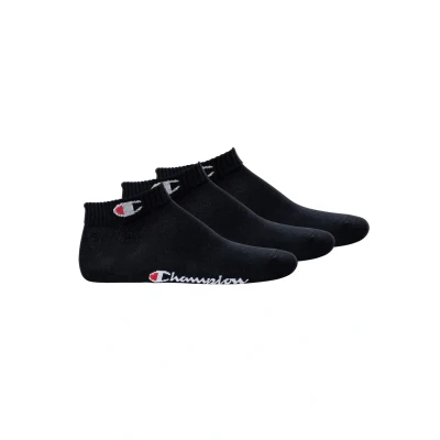 Abbildung von Champion Unisex 3 PAAR Quarter Basic Socken, Größe: 35 38, Schwarz