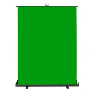 Abbildung von Walimex Pro Roll Up Panel 165x220 cm Greenscreen mit Ständer I portabler, freistehender Fotohintergrund für Fotostudio, Videochat &amp; Streaming Chromakey Effekt Metallbox Stabilität Schutz
