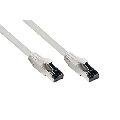 Abbildung von Good Connections Cat. 8.1 Patchkabel 1 m S/FTP 40 Gbit/s und 2000MHz KUPFER Leiter CU Halogenfrei LSZH RNS Rastnasenschutz Netzwerkwerkkabel/LAN Kabel GRAU