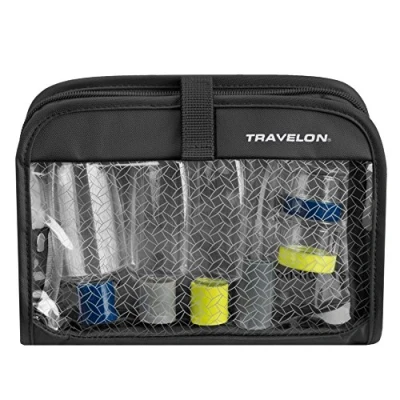 Abbildung von Travelon Wet Dry 1 Quart Tasche mit Kunststoff Flaschen, schwarz (schwarz) 11024 500