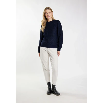 Abbildung von Dreimaster Imane Strickpullover, Damen, Größe: M/L, Marine