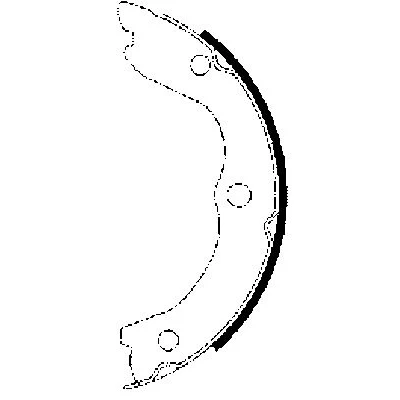 Abbildung von TEXTAR 91062700 Handbremsbeläge ohne Handbremshebel NISSAN: X Trail