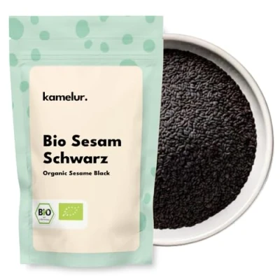 Abbildung von Kamelur Bio Sesam Schwarz (2,5kg) Sesamsamen Nicht Geröstet Und Ohne Zusätze