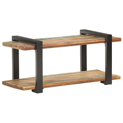 Abbildung von vidaXL TV Schrank Lowboard Möbel Tisch Board Sideboard Fernsehtisch Fernsehschrank HiFi Couchtisch 90x40x40cm Recyceltes Massivholz