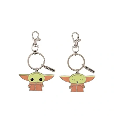 Abbildung von Disney Baby Yoda BFF Schlüsselanhänger Set, grün, braun und silberfarben, Grün Beige, One Size
